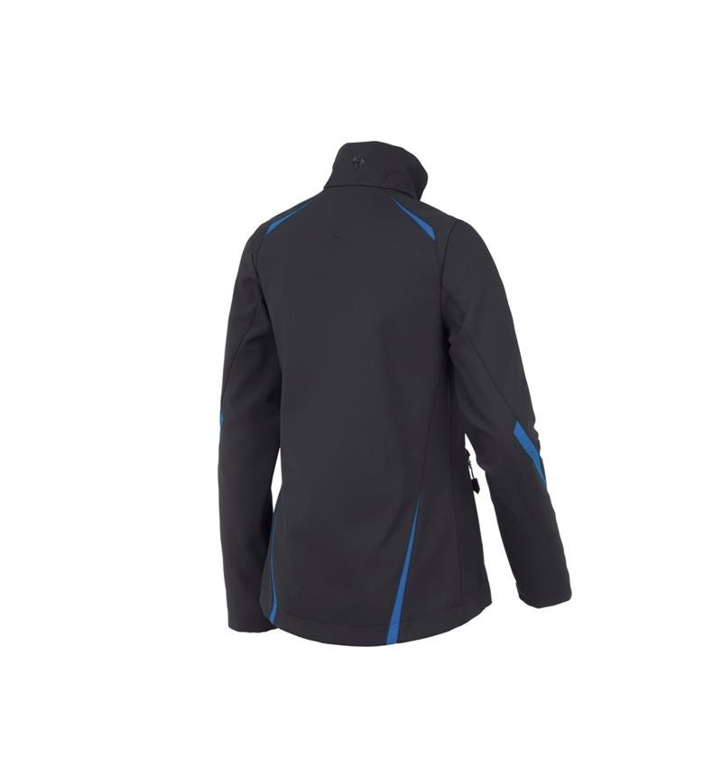 Work Jackets: Softshell jacket e.s.motion 2020, ladies' + graphite/gentianblue 4