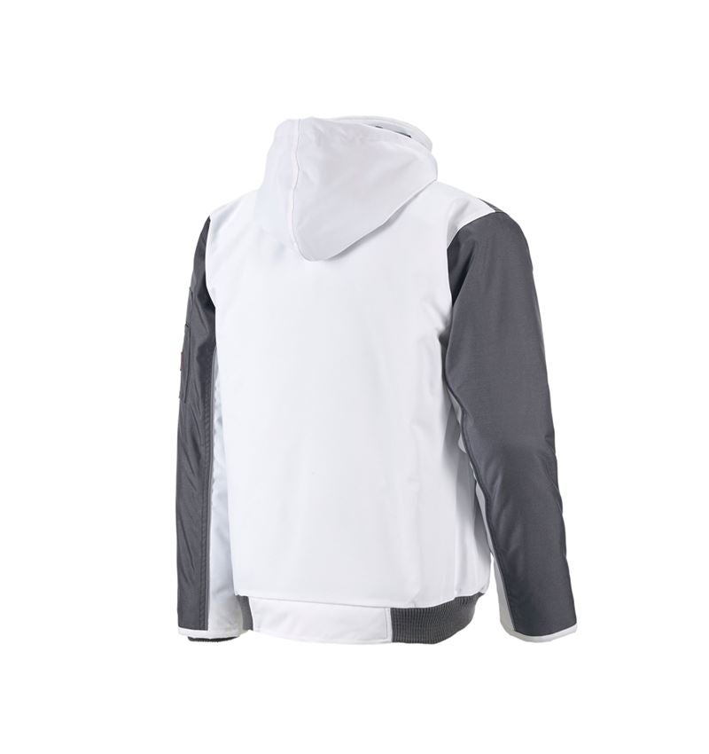 Vestes de travail: Blouson aviateur e.s.image + blanc/gris 1