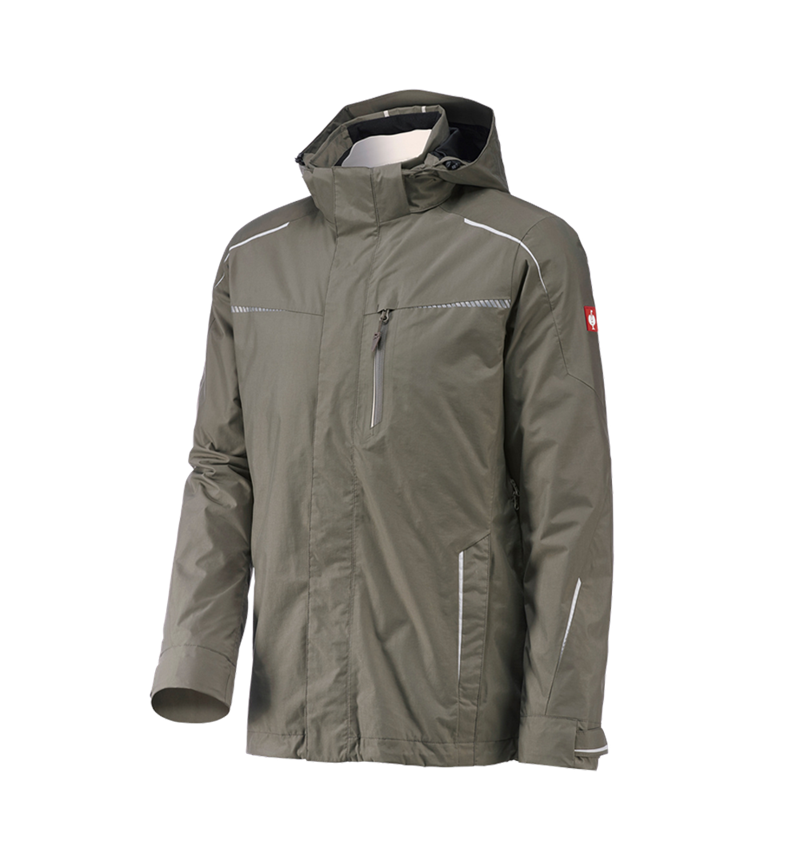 Cold: 3 in 1 functional jacket e.s.motion 2020, men's + stone/plaster 3