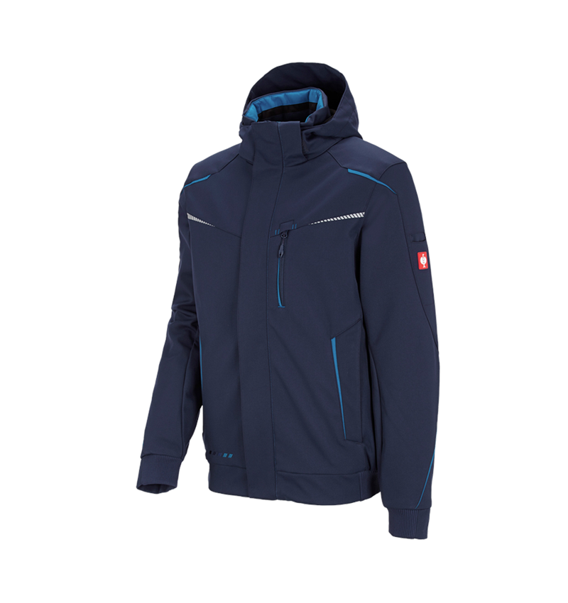 Kälte: Winter Softshelljacke e.s.motion 2020, Herren + dunkelblau/atoll 8