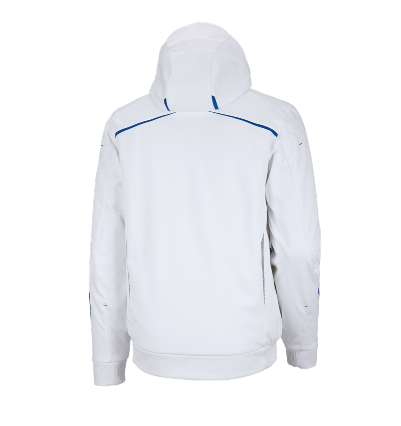 Work Jackets: Winter softshell jacket e.s.motion 2020, men's + white/gentianblue 3