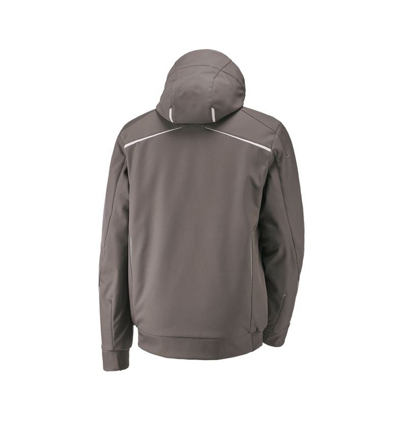 Work Jackets: Winter softshell jacket e.s.motion 2020, men's + stone/plaster 3