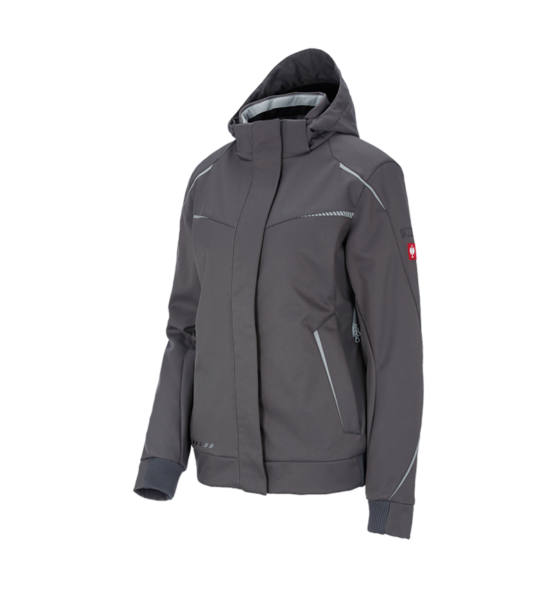 Work Jackets: Winter softshell jacket e.s.motion 2020, ladies' + anthracite/platinum 4