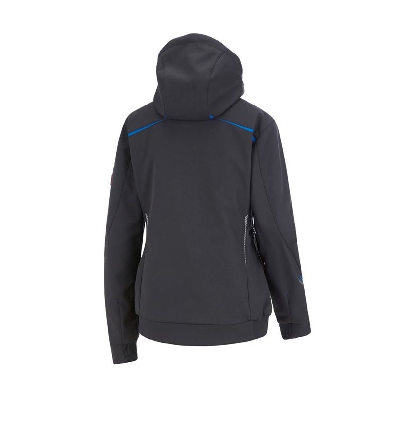 Vestes de travail: Veste softshell d'hiver e.s.motion 2020, femmes + graphite/bleu gentiane 11