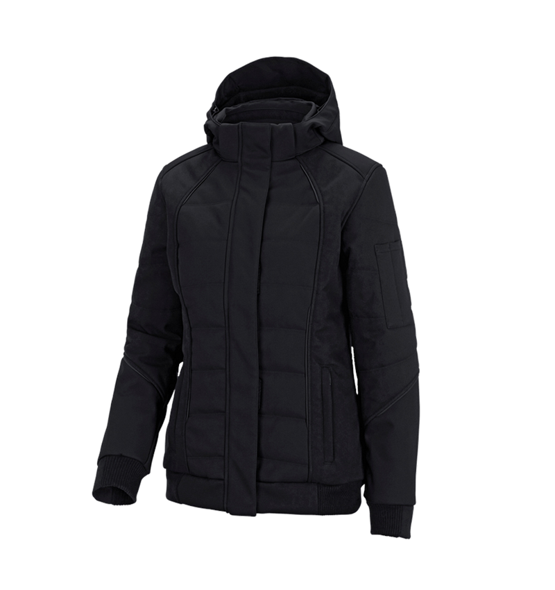 Kälte: Winter Softshelljacke e.s.vision, Damen + schwarz 2