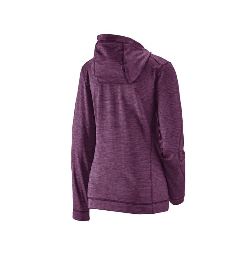 Jacken: Kapuzenjacke isocell e.s.dynashield, Damen + specialpurple melange 1