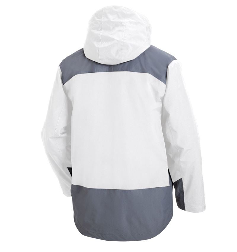 Work Jackets: e.s. 3 in 1 functional jacket, men + white/grey 3