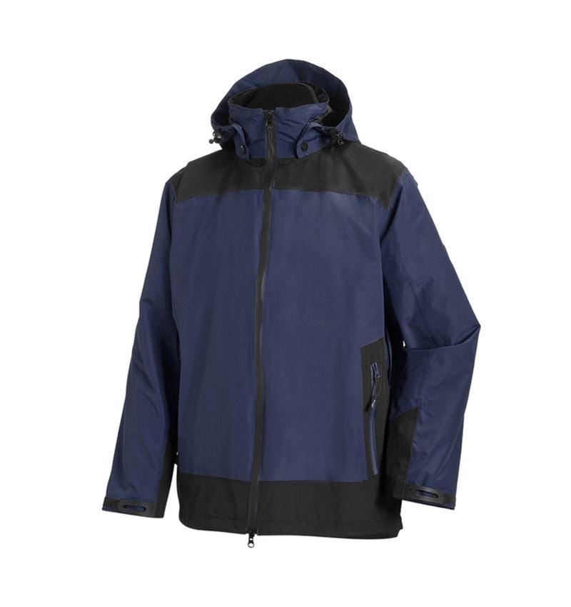 Vestes d'hiver: e.s. Veste de fonction 3 en 1, hommes + bleu foncé/noir 2