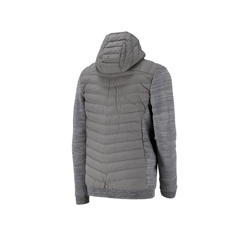 Jacken: Hybrid Kapuzenstrickjacke e.s.motion ten + granit melange 2