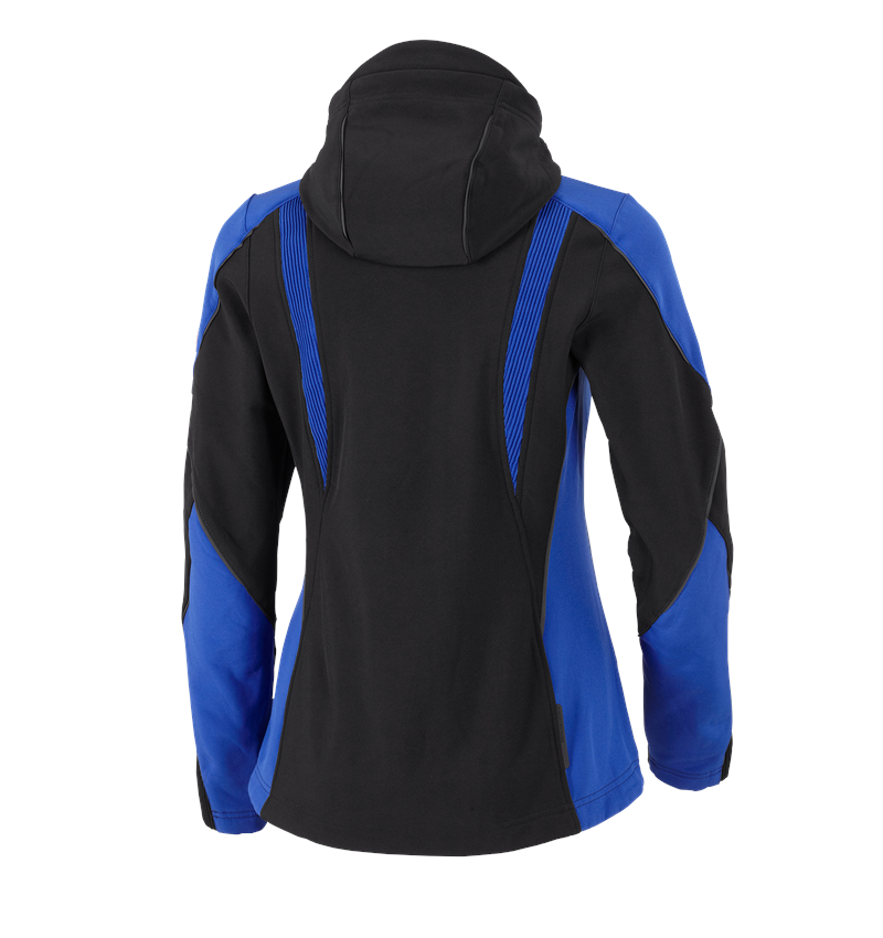 Jacken: Softshelljacke e.s.vision, Damen + schwarz/kornblau 3