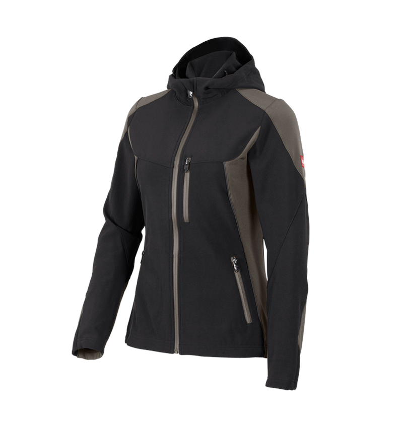 Jacken: Softshelljacke e.s.vision, Damen + schwarz/stein 2