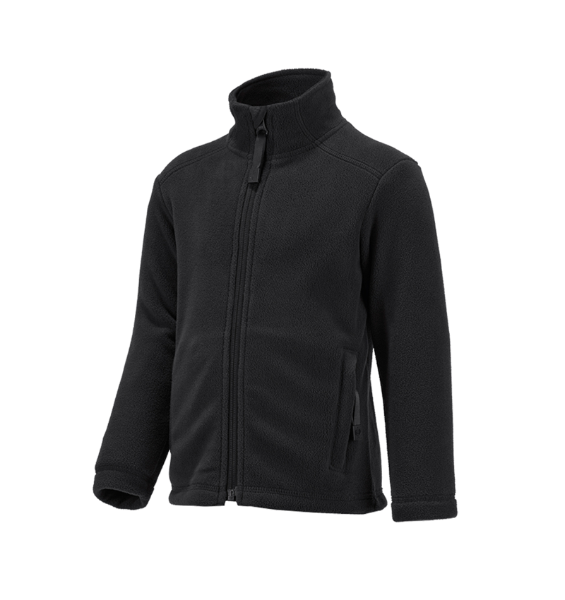 Jacken: e.s. Fleecejacke CI, Kinder + schwarz 2