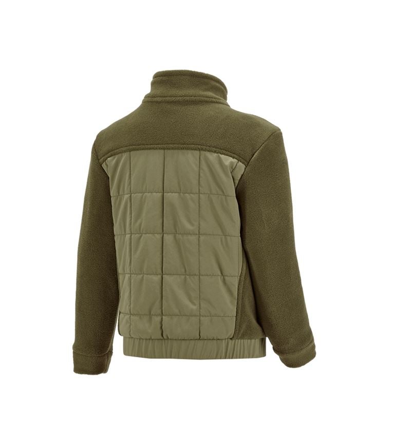 Jacken: Hybrid Fleecejacke e.s.concrete, Kinder + schlammgrün/stipagrün 3