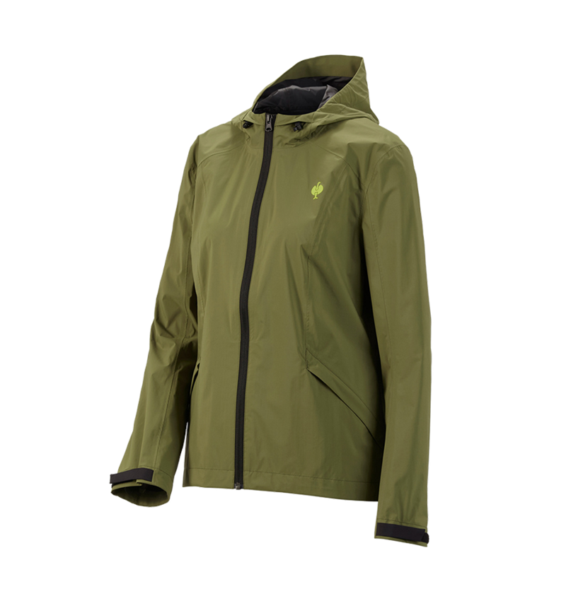 Work Jackets: Windbreaker light-pack e.s.trail, ladies' + junipergreen/limegreen 3