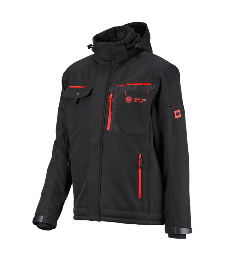 Kollaborationen: FCB Work Jacket + black/straussred 4