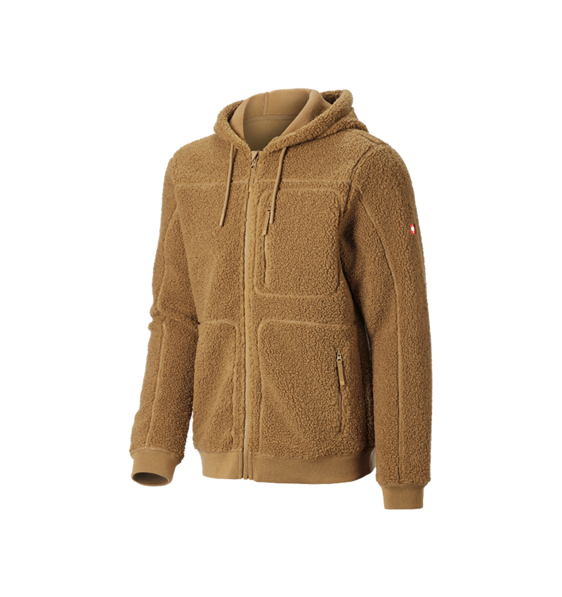 Larger gifts: Faux fur hooded jacket e.s.e:pic + almondbrown 5