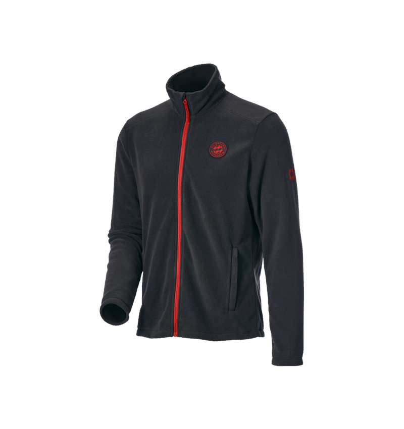STRAUSS X FC BAYERN: FCB FLEECE JACKET + black/straussred 3