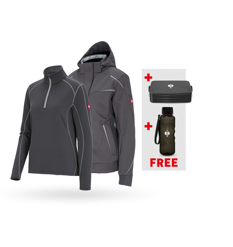 Clothing sets: SET: Wint.softs.jacket e.s.motion 2020+Troyer, la. + anthracite/platinum
