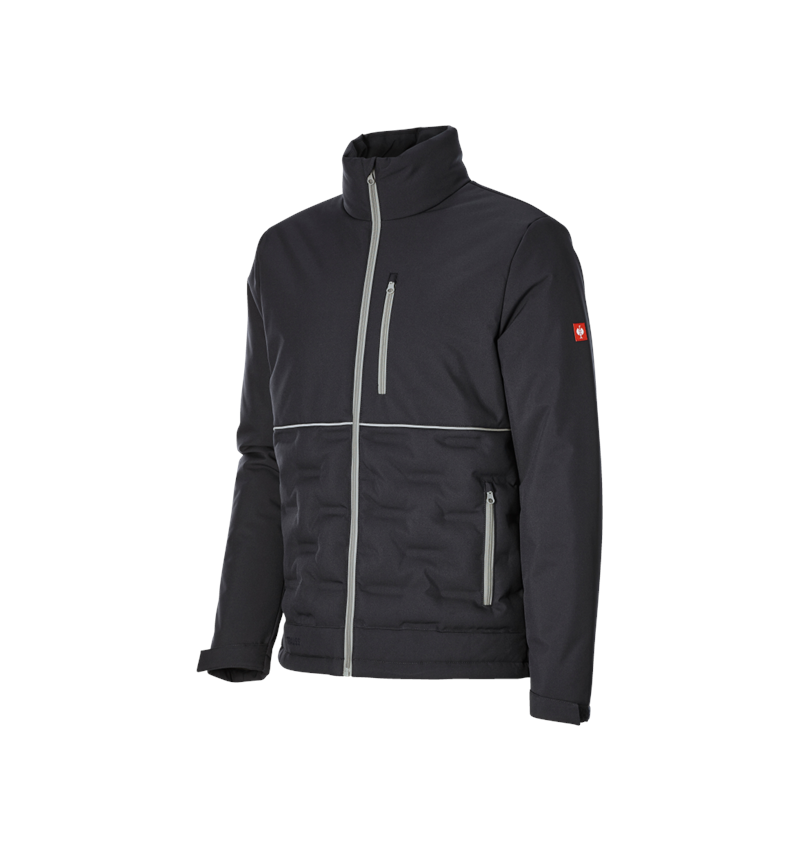 Work Jackets: Winter jacket padded e.s.line.core + black/platinum
