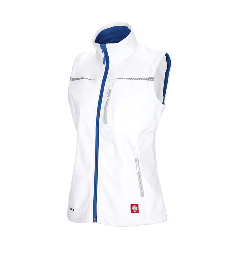Thèmes: Gilet softshell e.s.motion 2020, femmes + blanc/bleu gentiane 4