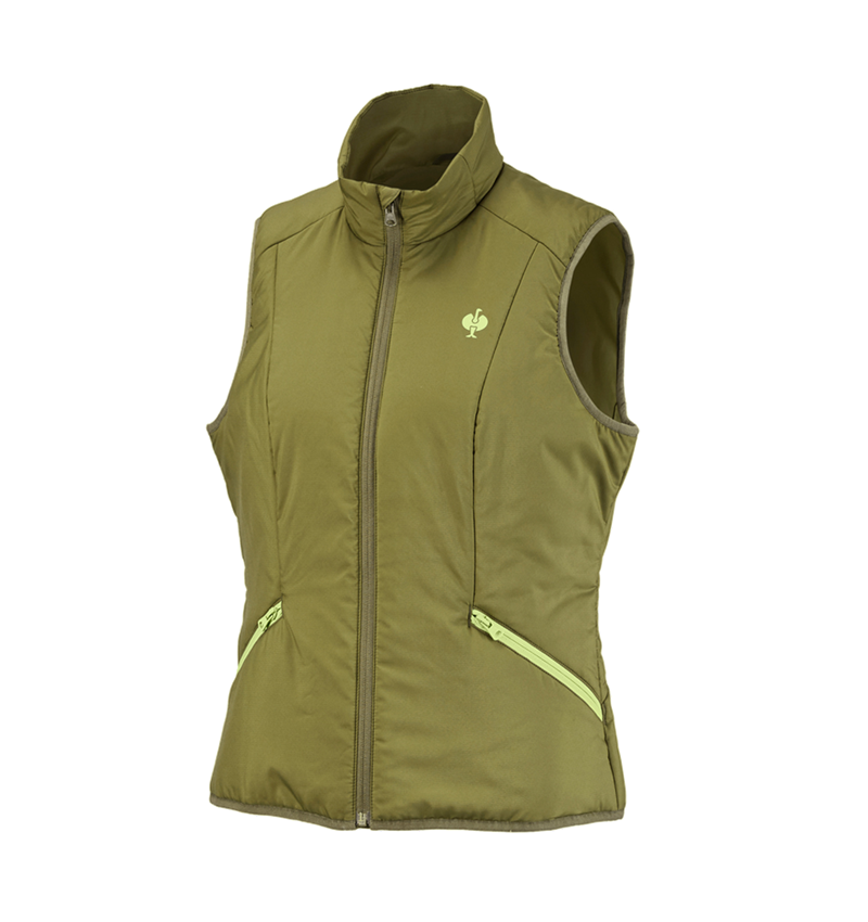Gilets de travail: Gilet e.s.trail, femmes + vert genévrier/vert citron 3