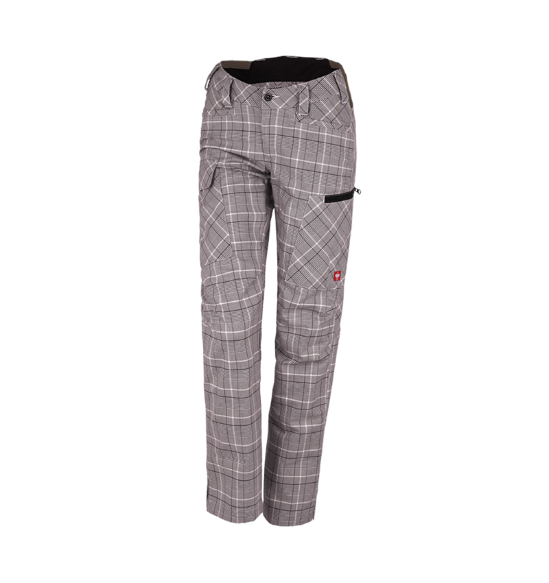 Pantalons de travail: e.s. Pantalon de travail pocket, femmes + marron/blanc 2