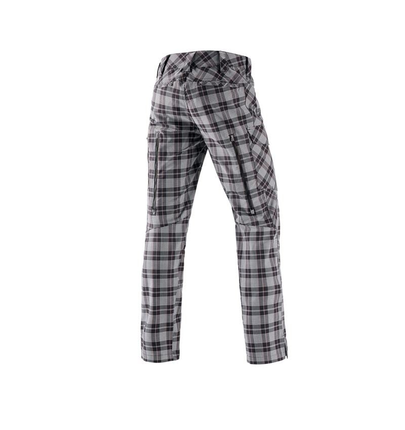 Pantalons de travail: e.s. Pantalon de travail pocket, hommes + noir/blanc/rouge 1