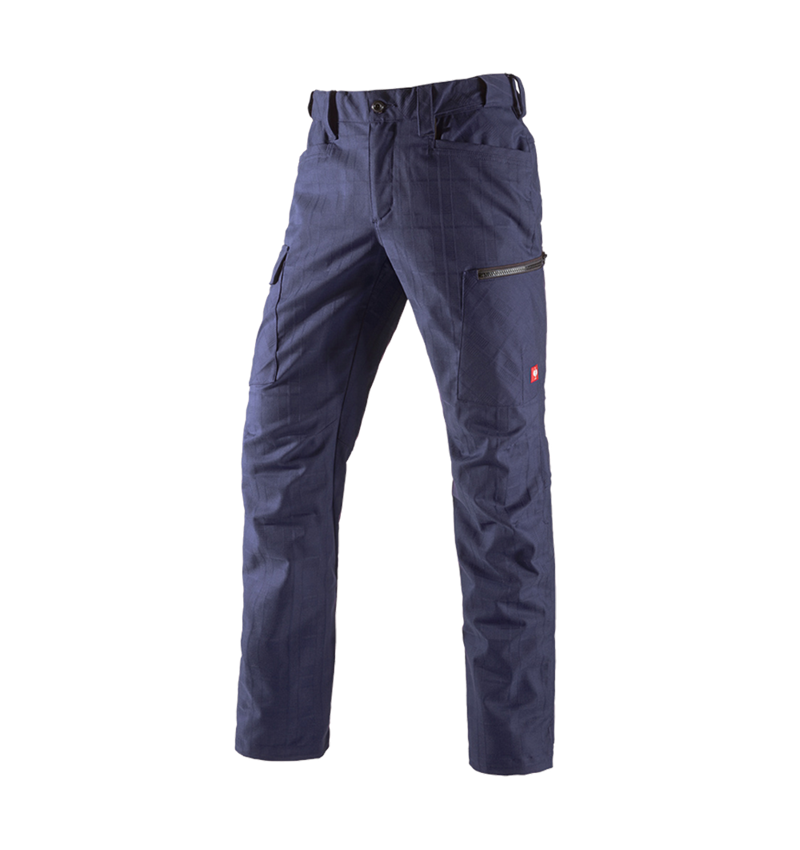 Work Trousers: e.s. Trousers pocket, men's + navy