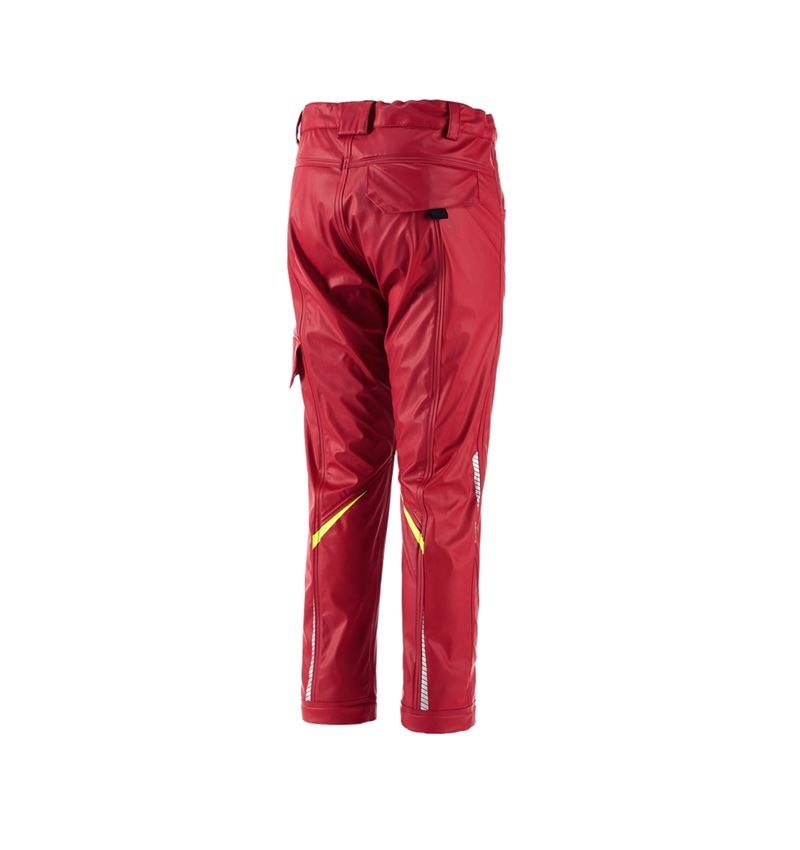 Hosen: Regenbundhose e.s.motion 2020 superflex,Kinder + feuerrot/warngelb 1