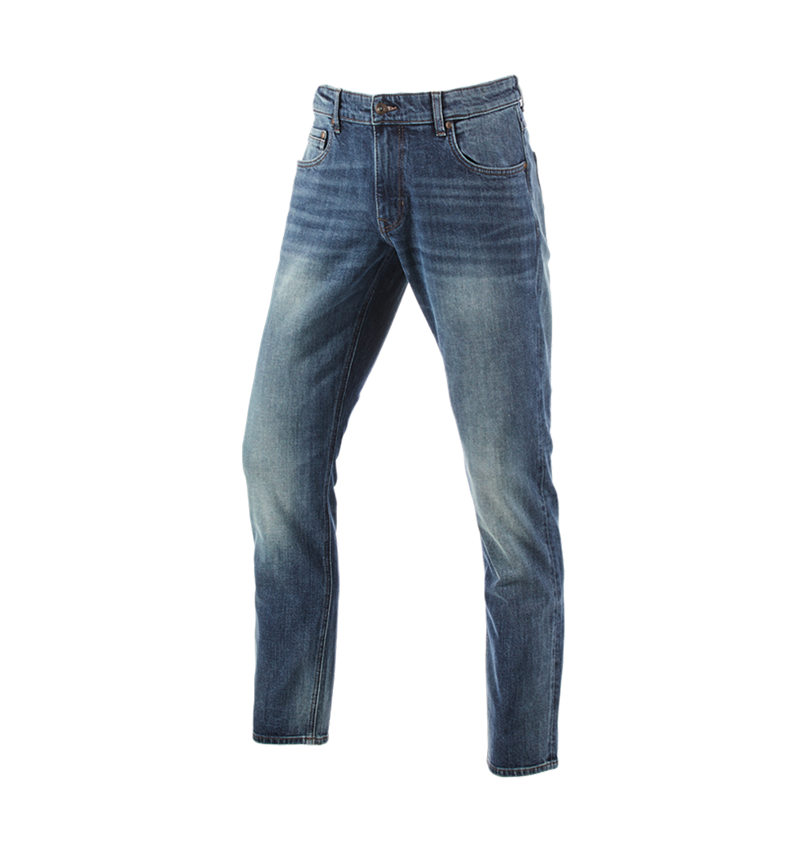 Pantalons de travail: e.s. Jeans stretch à 5 poches, straight + mediumwashed 7