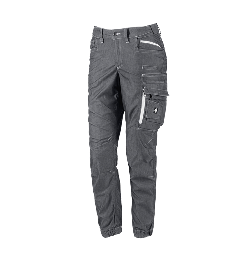 Pantalons de travail: Pantalon Cargo e.s.motion ten d’été,femmes + noir oxyde 2