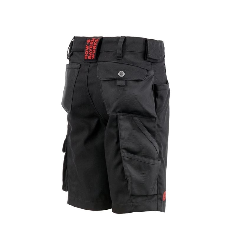Shorts: FCB Shorts Kids + black/straussred 4