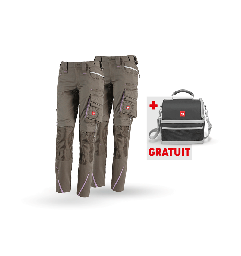 Vêtements: KIT : Pantalon+pant. hiver e.s.motion 2020 femmes + pierre/lavande