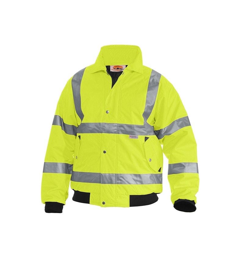 Work Jackets: STONEKIT High-vis pilot jacket + high-vis yellow