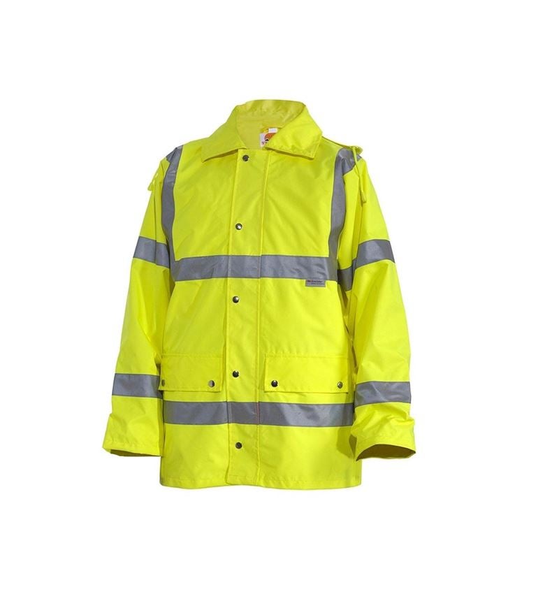 Vestes de travail: STONEKIT Veste de protection de signalisat.4-en-1 + jaune fluo