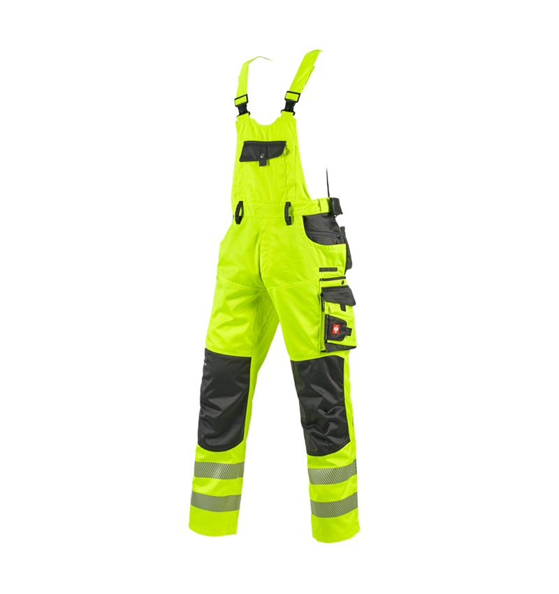 Work Trousers: High-vis bib & brace e.s.motion + high-vis yellow/anthracite 2