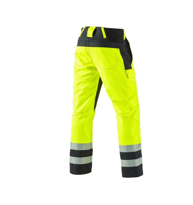 Pantalons de travail: e.s.Pantalon à taille élastique multinorm high-vis + jaune fluo/noir 3