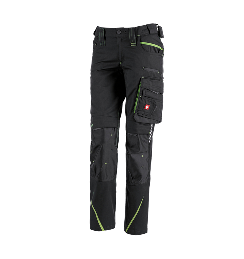Pantalons de travail: Pantalon pour femmes e.s.motion 2020 + noir/vert d'eau 6