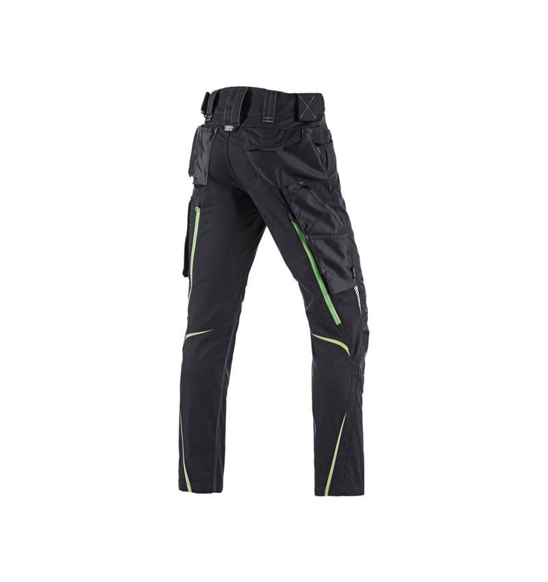 Pantalons de travail: Pantalon taille él.d’hiver e.s.motion 2020, hommes + noir/vert d'eau 5