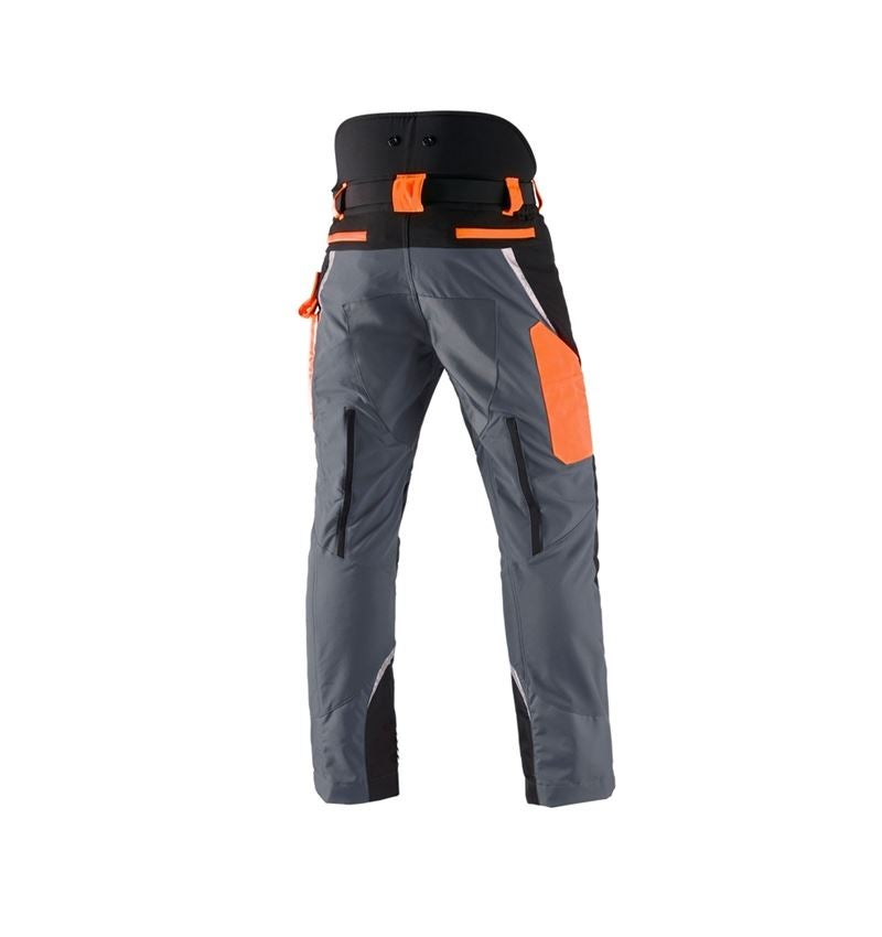 Hosen: e.s. Forst-Schnittschutz Bundhose, KWF + grau/warnorange 3