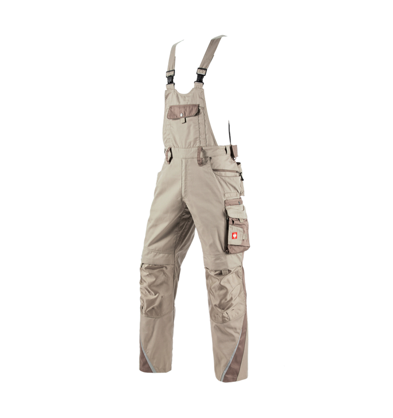Work Trousers: Bib & brace e.s.motion + clay/peat 2