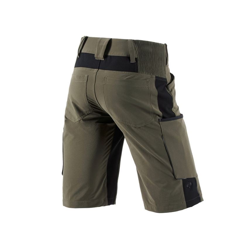 Hosen: Short e.s.vision stretch, Herren + moos/schwarz 2