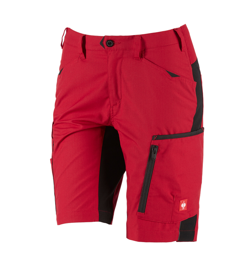 Work Trousers: Shorts e.s.vision, ladies' + red/black 2