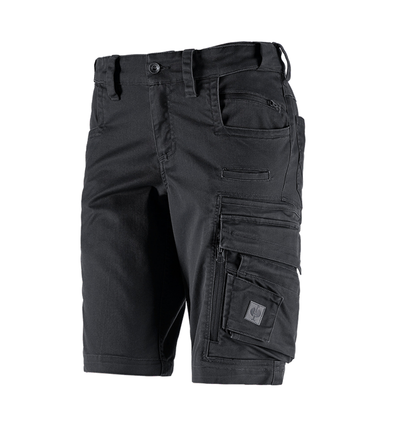 Work Trousers: Shorts e.s.motion ten, ladies' + oxidblack 6