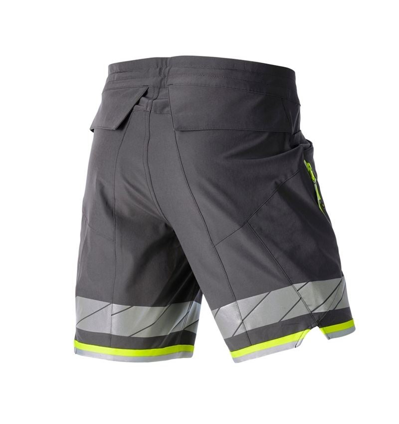 Hosen: Reflex Funktions Short e.s.ambition + anthrazit/warngelb 8