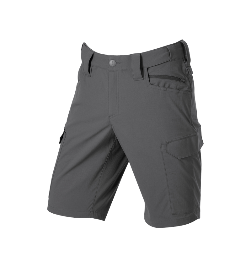 Pantalons de travail: Short e.s.t:aktik light ripstop + gris carbone 4