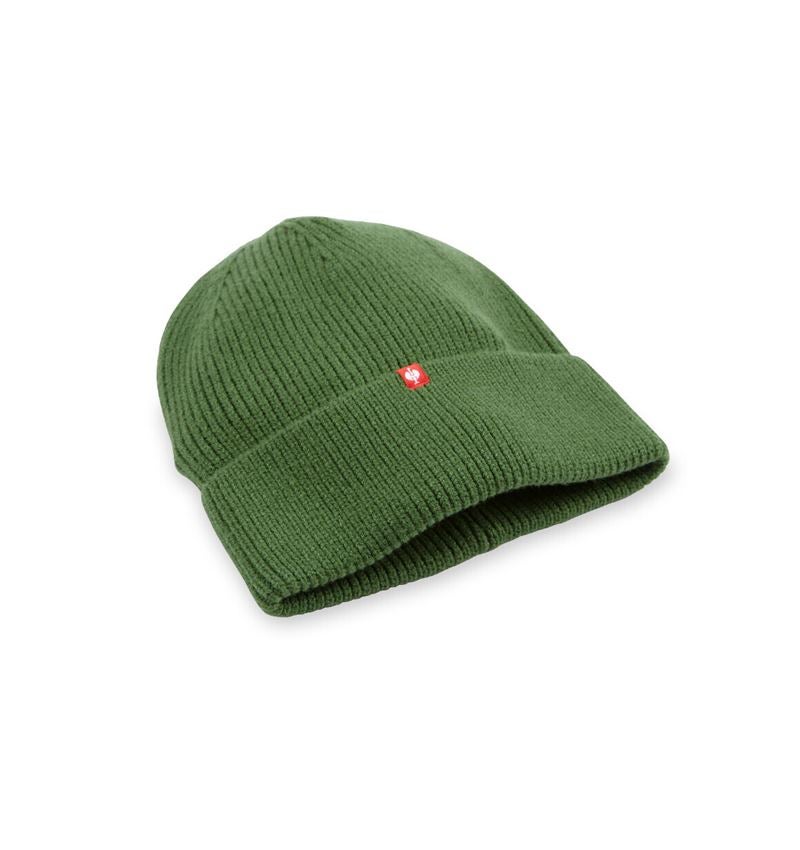Accessoires: e.s. Bonnet tricoté + vert nordique