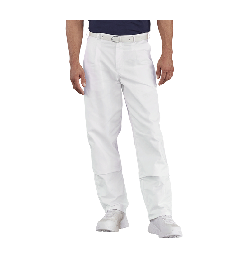 Work Trousers: Men's Trousers Christoph + white