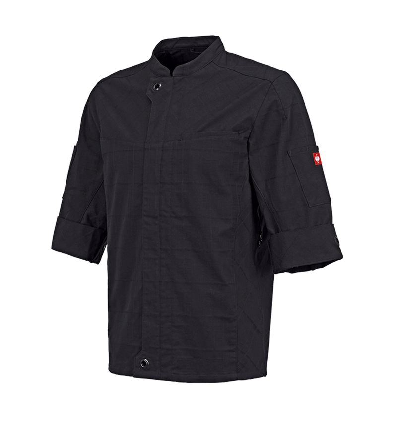 Work Jackets: Work jacket short sleeved e.s.fusion, men's + black 2