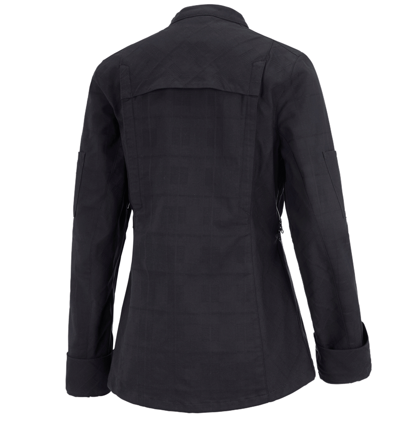 Work Jackets: Work jacket long sleeved e.s.fusion, ladies' + black 3
